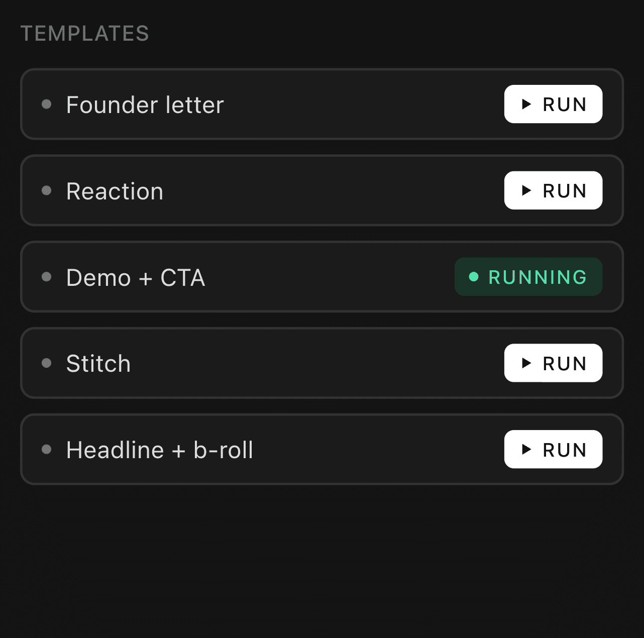 Ad templates